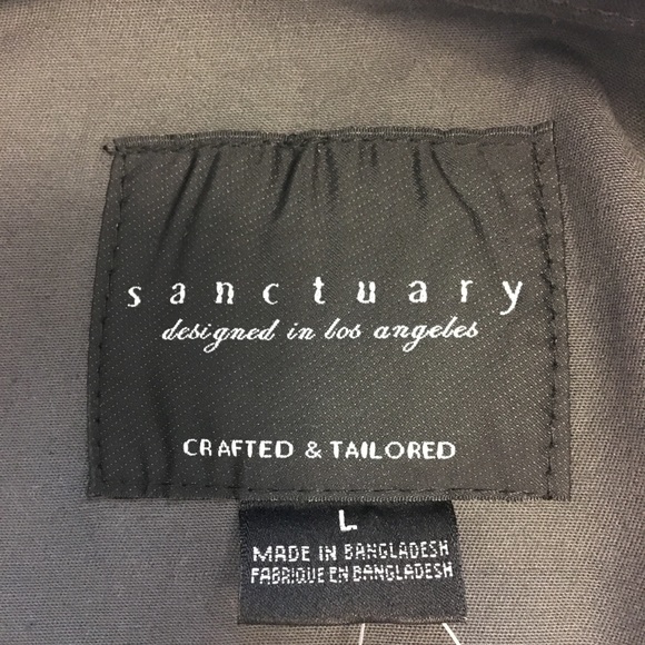 Sanctuary Clothing Charcoal Hem Draw Cord Jacket - Picture 4 of 7
